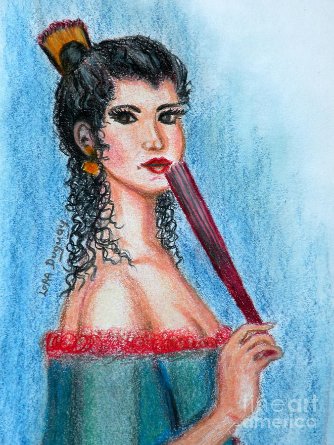 The Contessa Drawing by Lora Duguay
