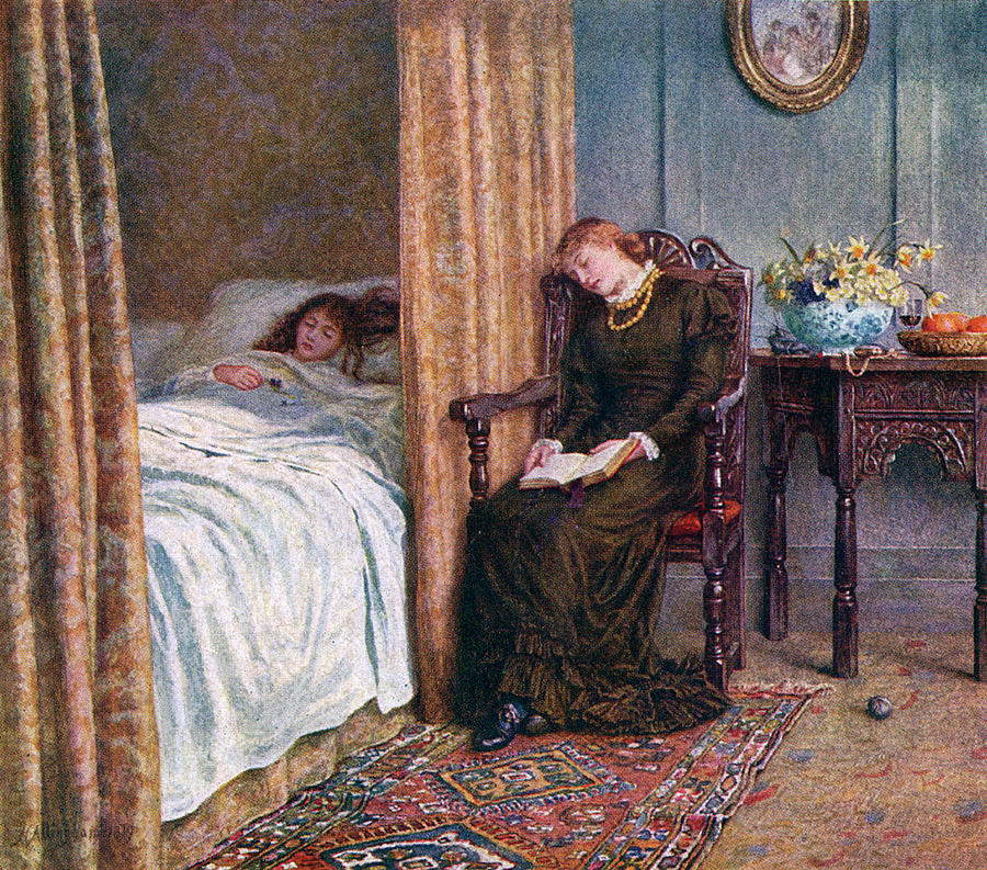 'the Convalescent' The Sick Daughter Drawing by Mary Evans Picture ...