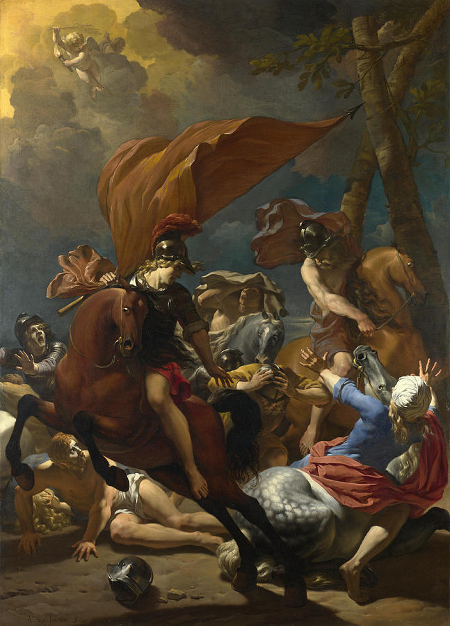Karel Dujardin Painting - The Conversion of Saint Paul by Karel Dujardin