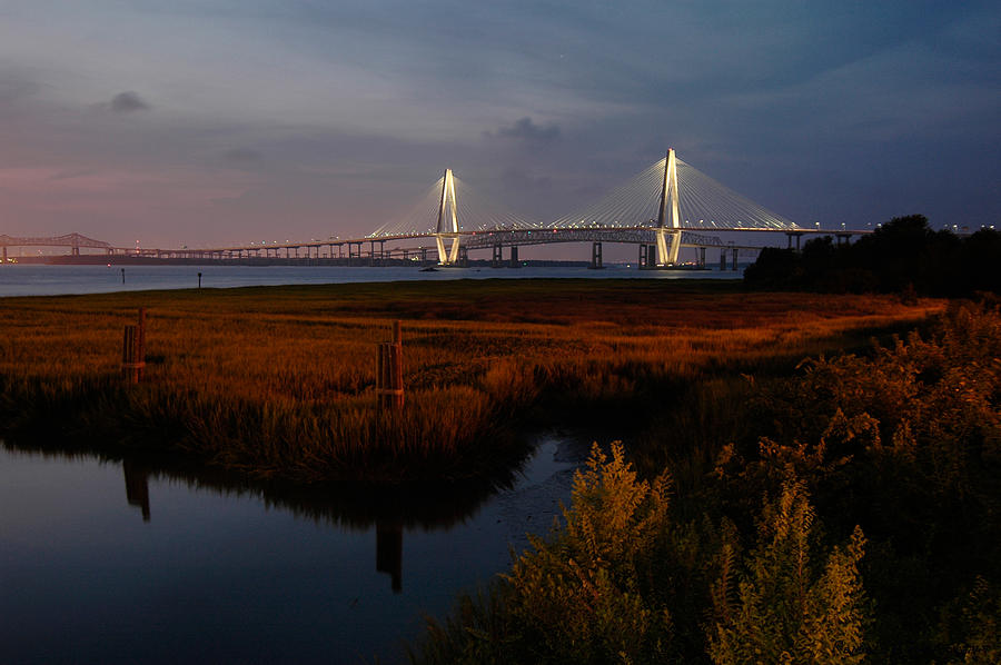 The Cooper River Bridge Photograph by Rendell B - Pixels