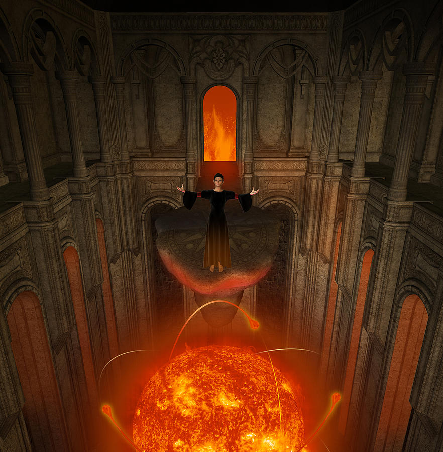 Fantasy Digital Art - The Core by David Griffith