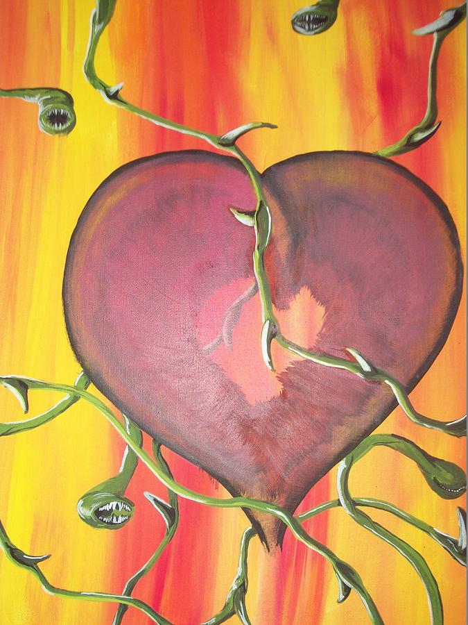 Art Deco Painting - The core of my heart by Gerard Provost