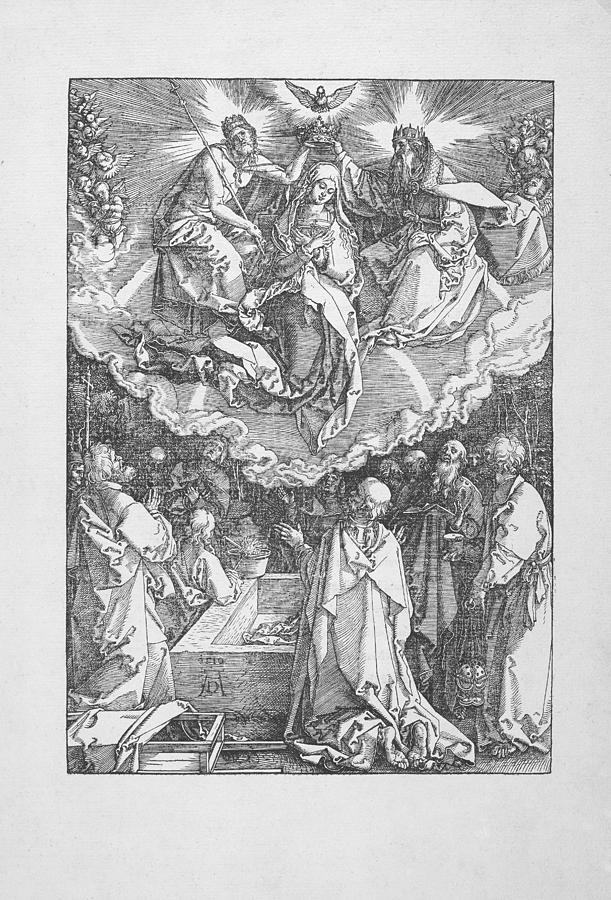 The Coronation of the Virgin Digital Art by Albrecht Durer