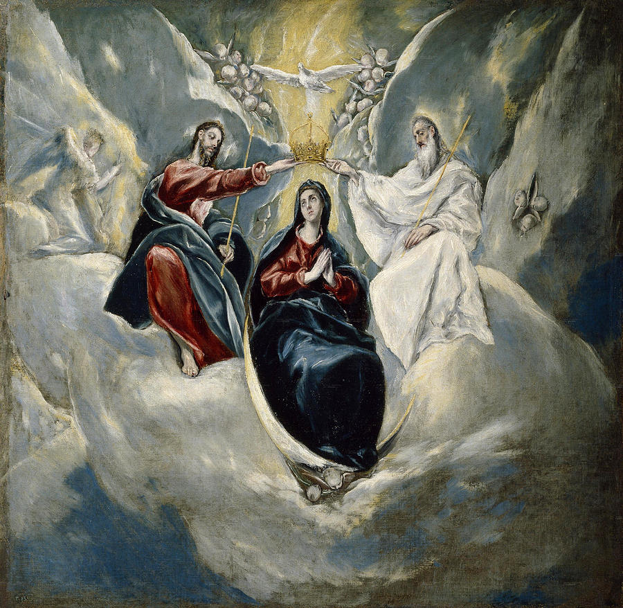 The Coronation of the Virgin Painting by El Greco