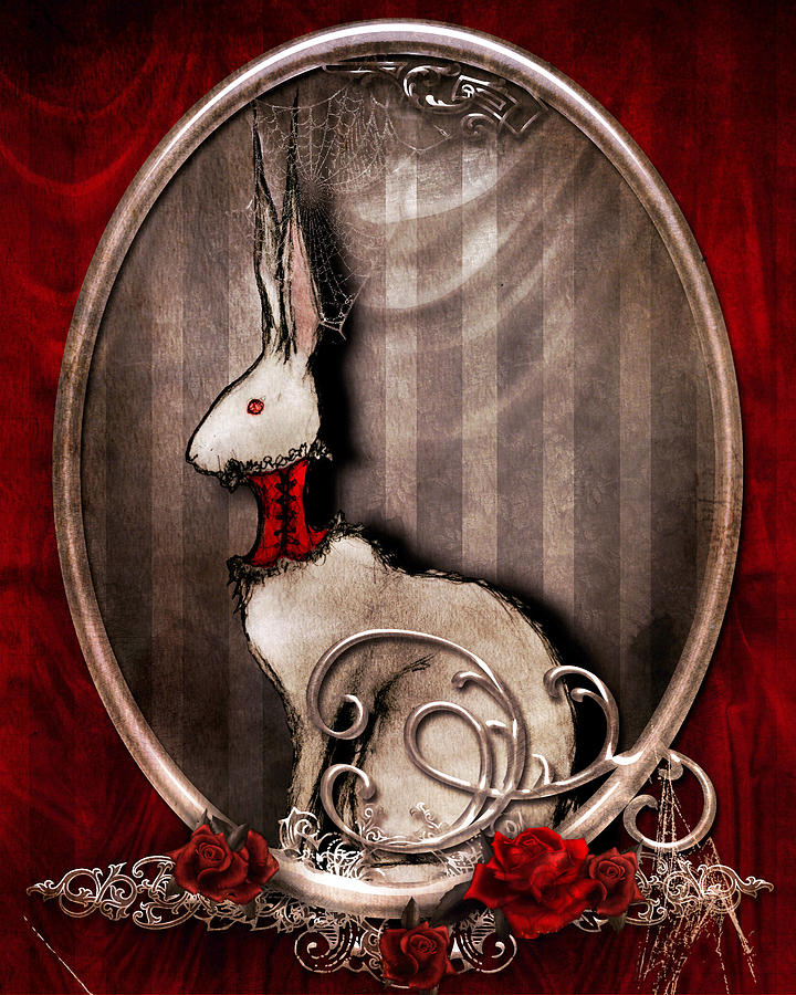 Bunny Drawing - The Corset by Penny Collins Bunny Drawing - The Corset by Penny Collins