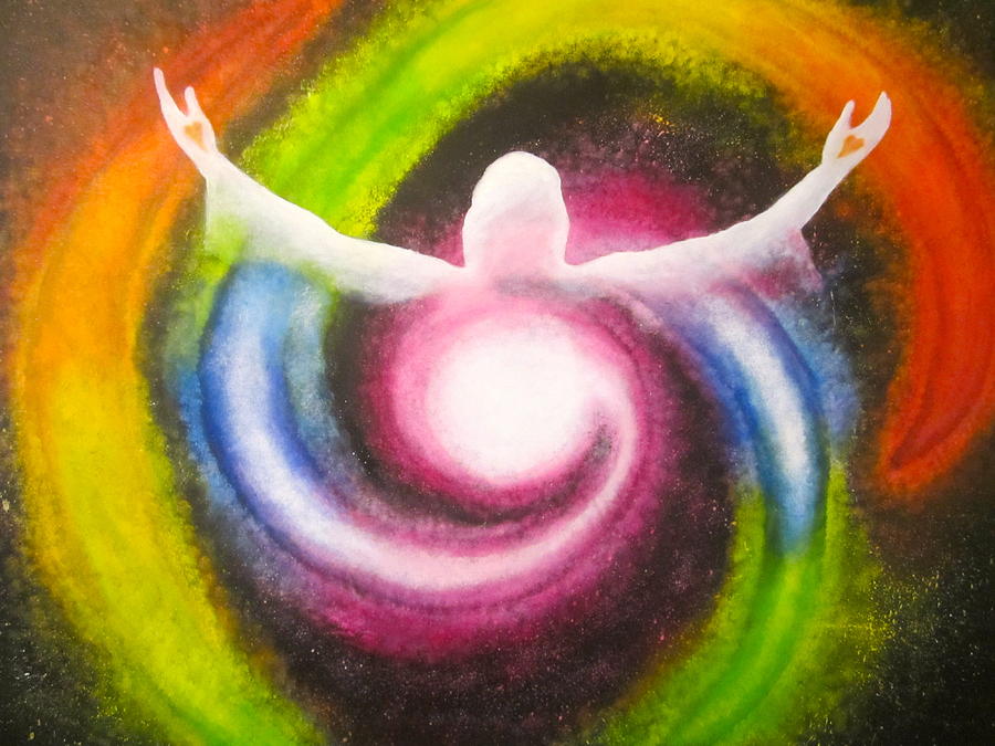 Mountain Painting - The Cosmic Christ by Sister Rebecca Shinas