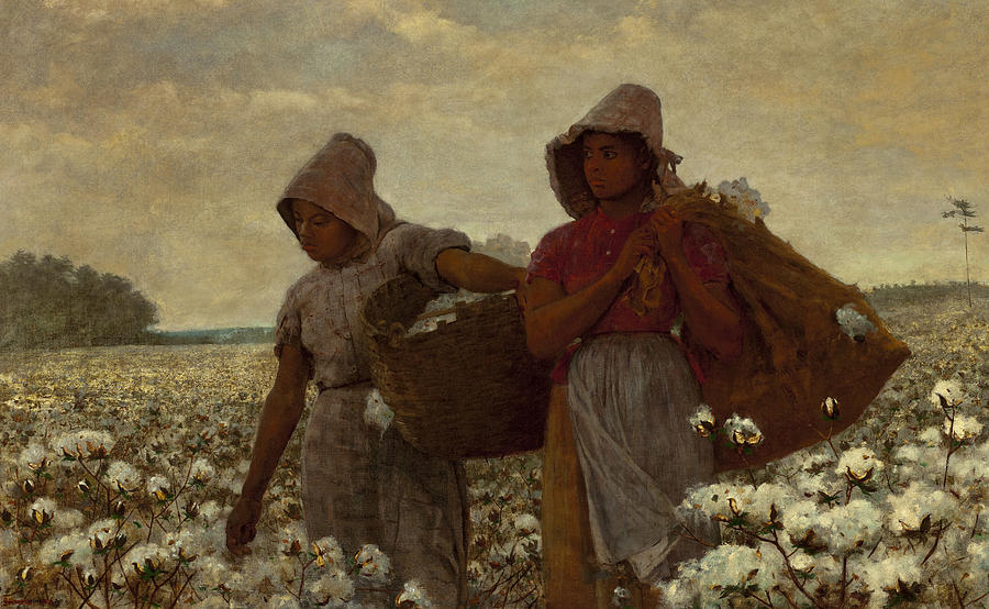 Winslow Homer Digital Art - The Cotton Pickers by Winslow Homer