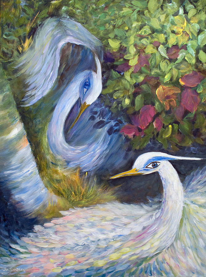 The Courtship Painting by Jo Smoley