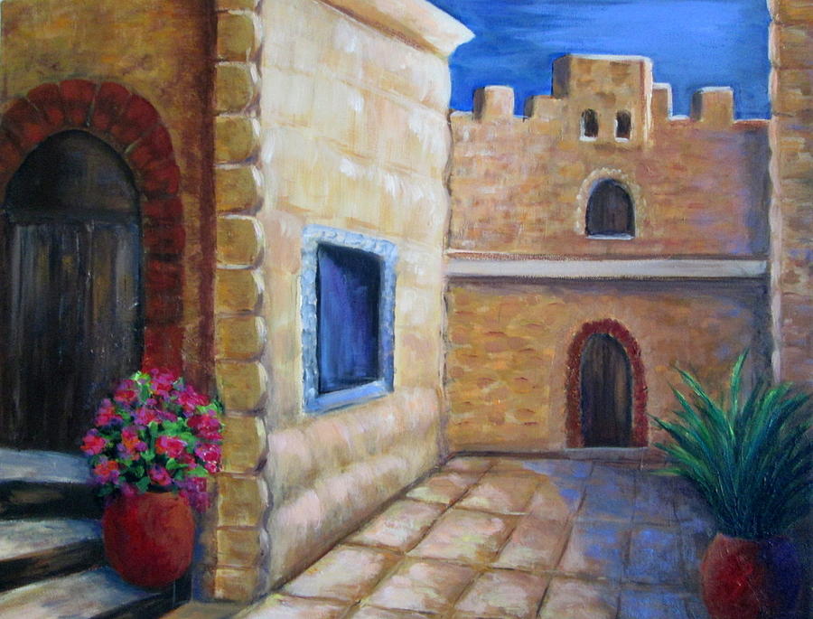 The Courtyard Painting by Rosie Sherman