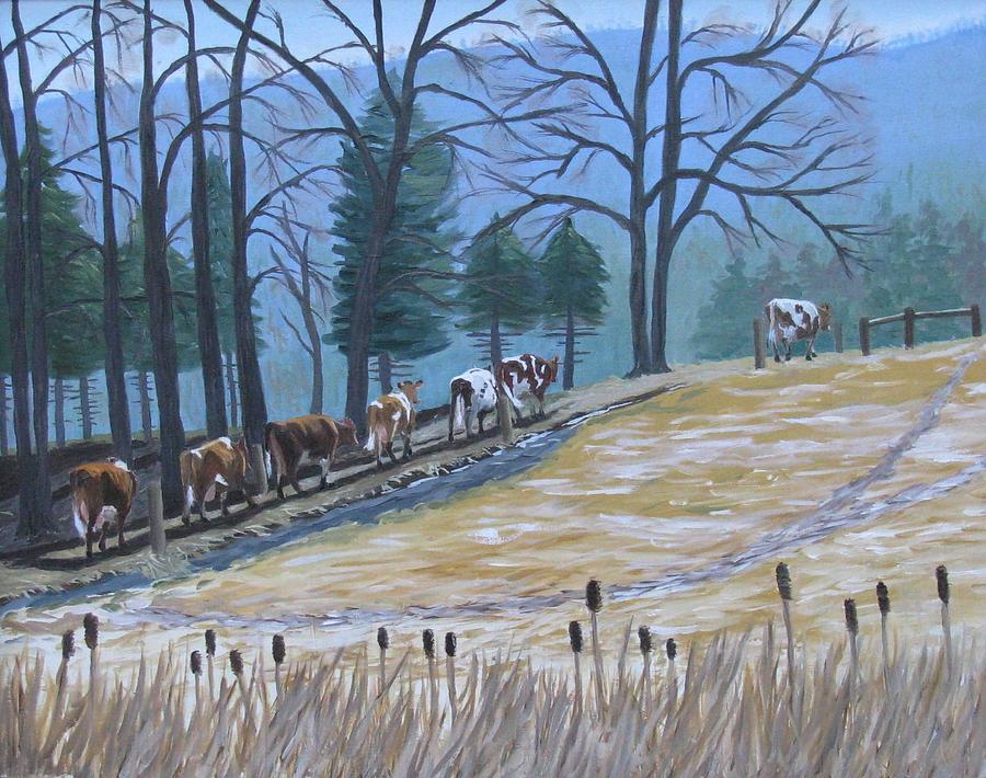 The Cow Parade Painting by Barb Pennypacker