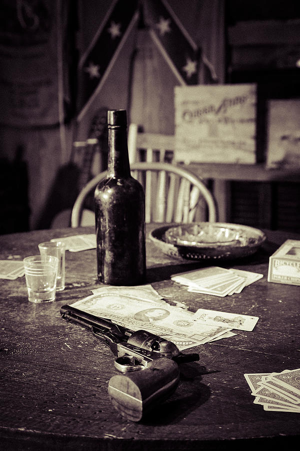 The Cowboy Gambling Table Photograph by Levin Rodriguez