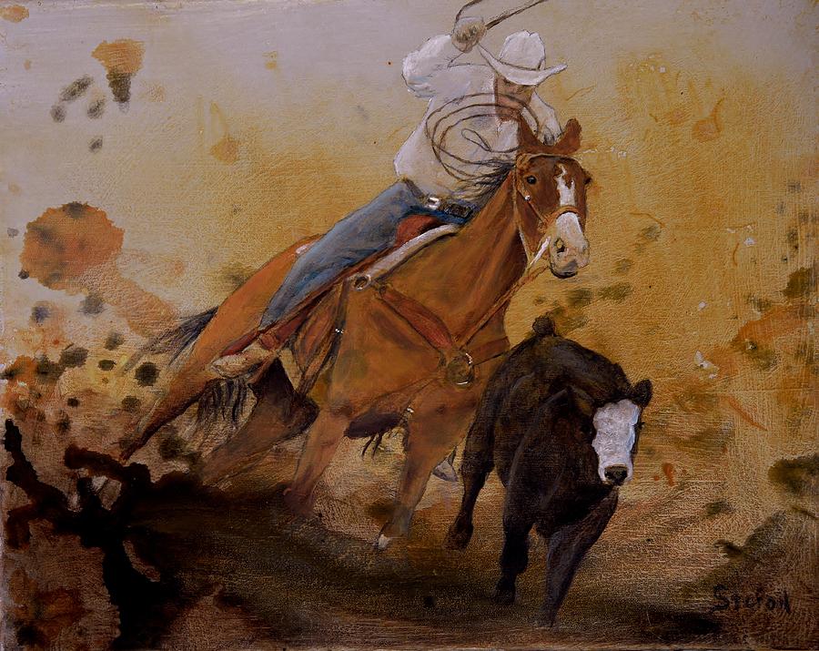 The Cowboy Way Painting by Stefon Marc Brown