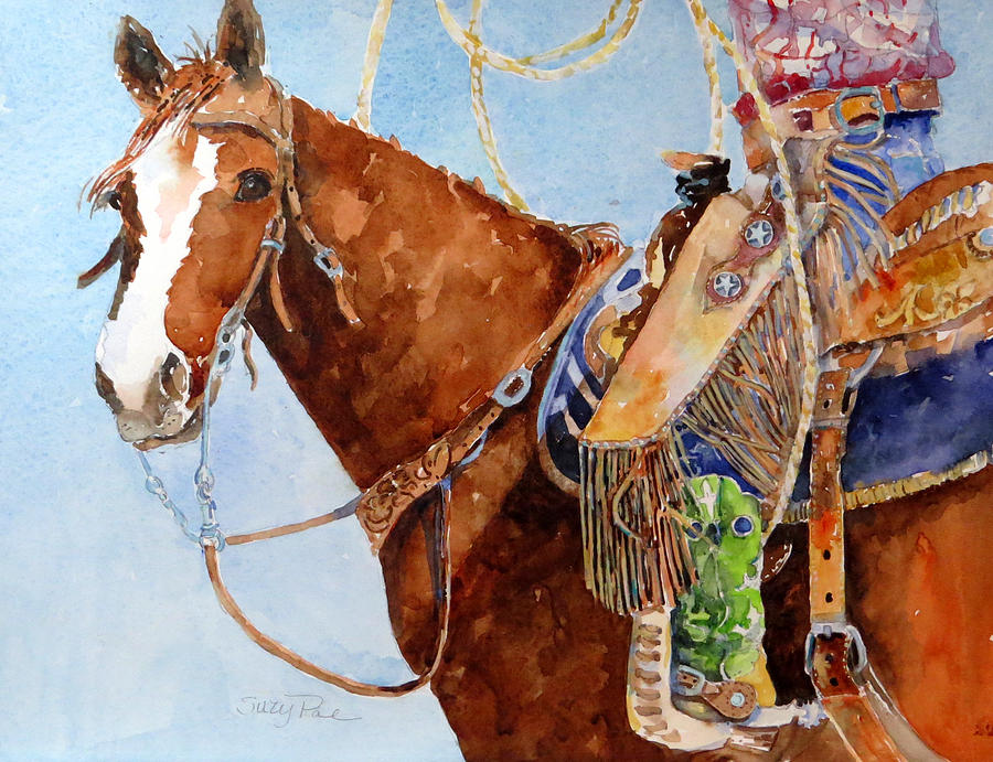 Cowgirls Painting - The Cowgirl by Suzy Pal Powell