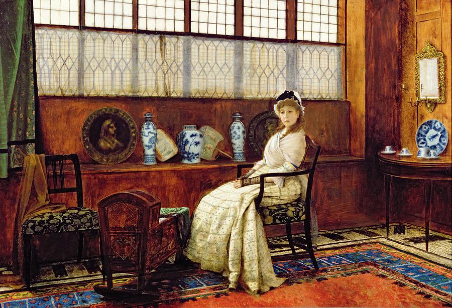 The Cradle Song Painting by John Atkinson Grimshaw