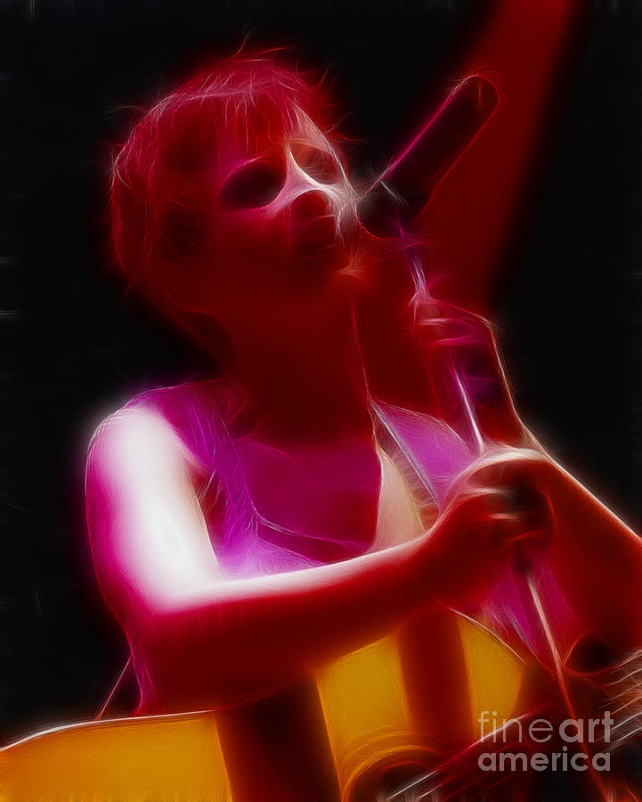 Music Photograph - The Cranberries-Dolores-3-Fractal by Gary Gingrich Galleries