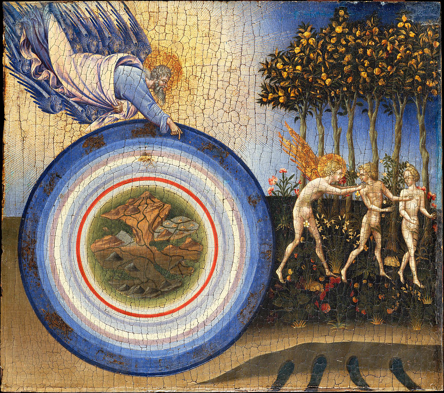 Religion Painting - The Creation of the World and the Expulsion from Paradise by Giovanni Di Paolo
