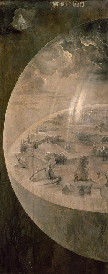 Hieronymus Bosch Painting - The Creation of the World by Hieronymus Bosch
