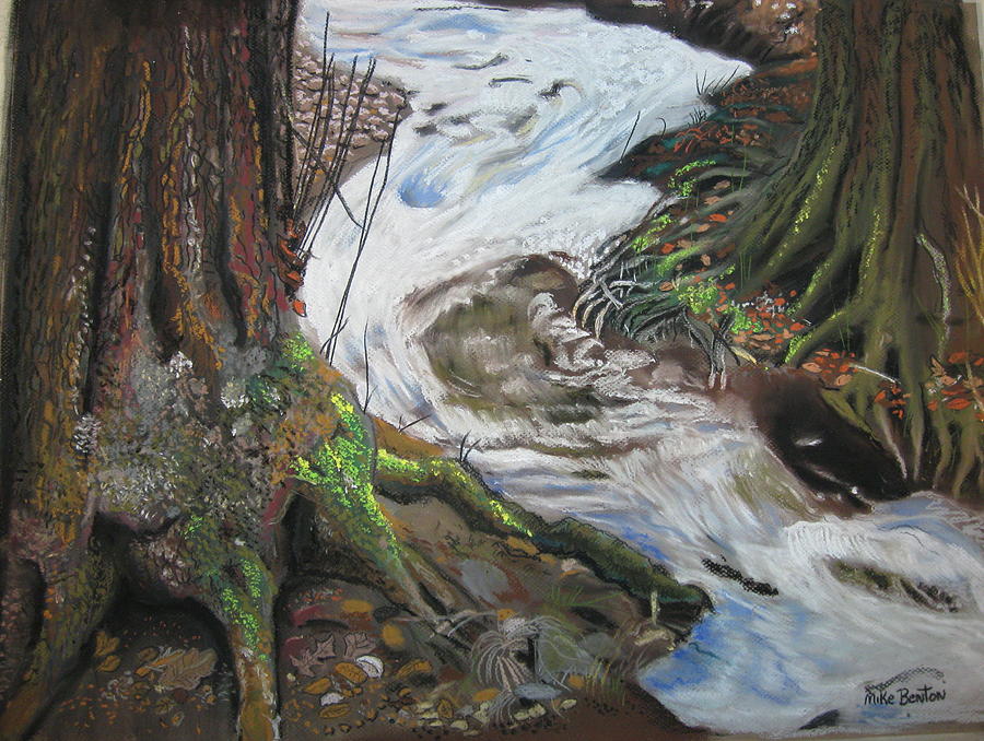The Creek Pastel by Mike Benton