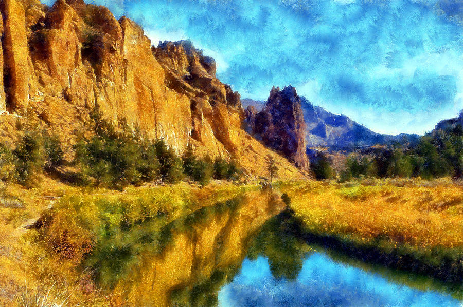 The Crooked River Digital Art by Kaylee Mason