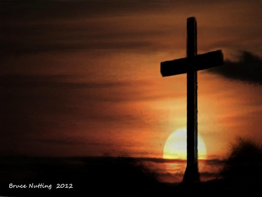 The Cross Forever Painting by Bruce Nutting
