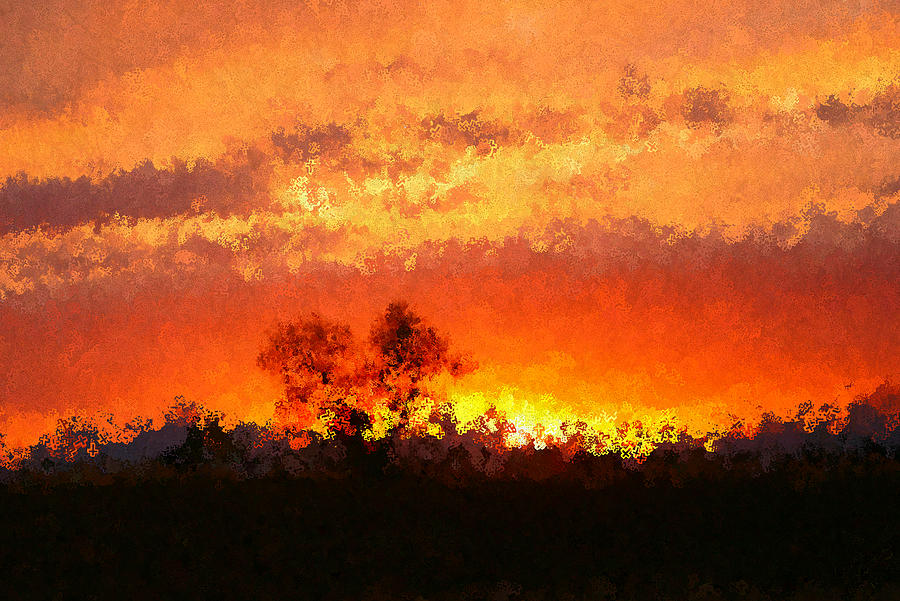 The Cross In The Sunset Painting