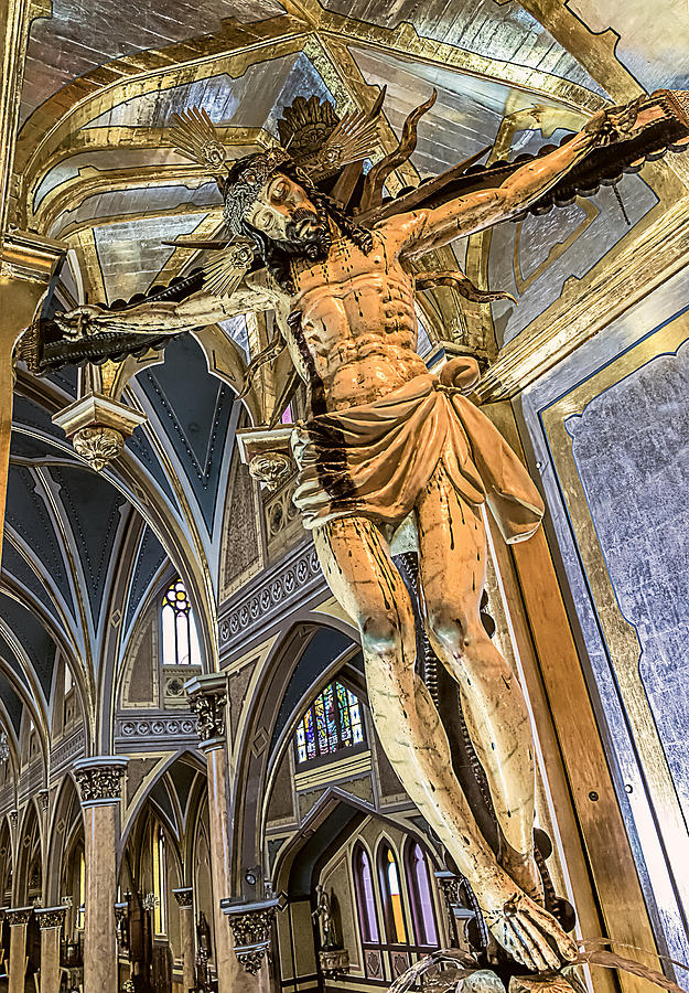 Architecture Photograph - Crucifixion by Maria Coulson