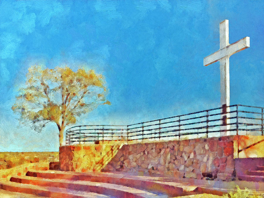 The Cross of the Martyrs  Sante Fe  New Mexico  Digital Art by Digital Photographic Arts