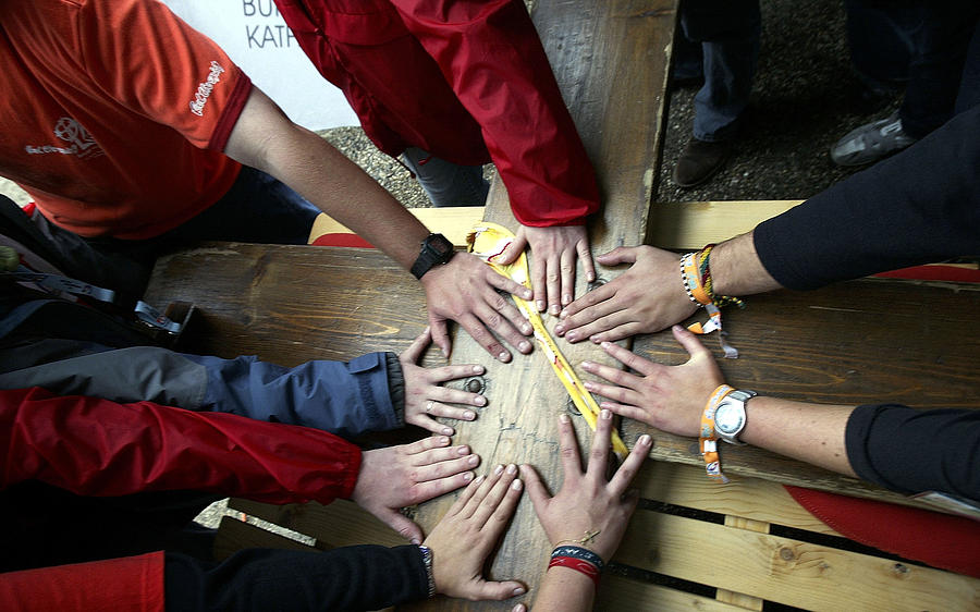 The Cross Of World Youth Day Arrives In Cologne Photograph by Giuseppe Cacace The Cross Of World Youth Day Arrives In Cologne Photograph by Giuseppe Cacace