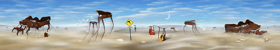 Surrealism Photograph - The Crossing Panorama by Mike McGlothlen