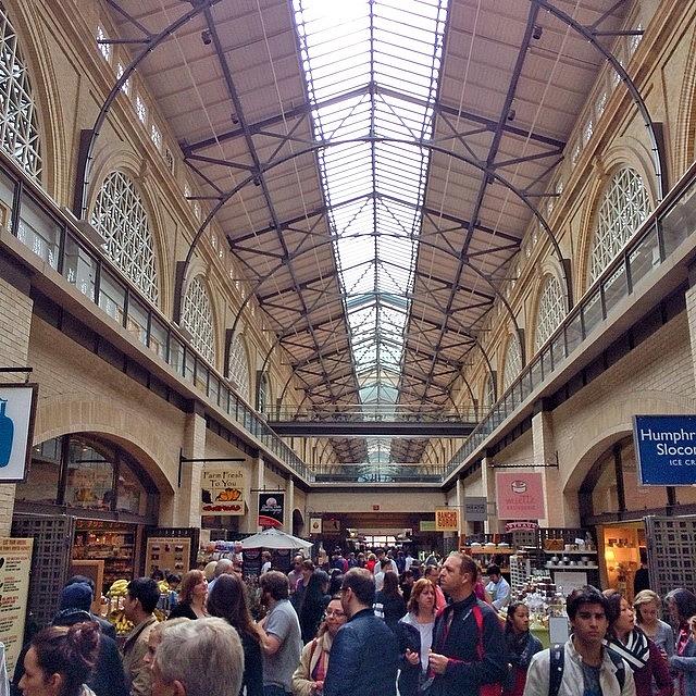 The Crowds At Ferry Building On Sunday Photograph by Karen Winokan