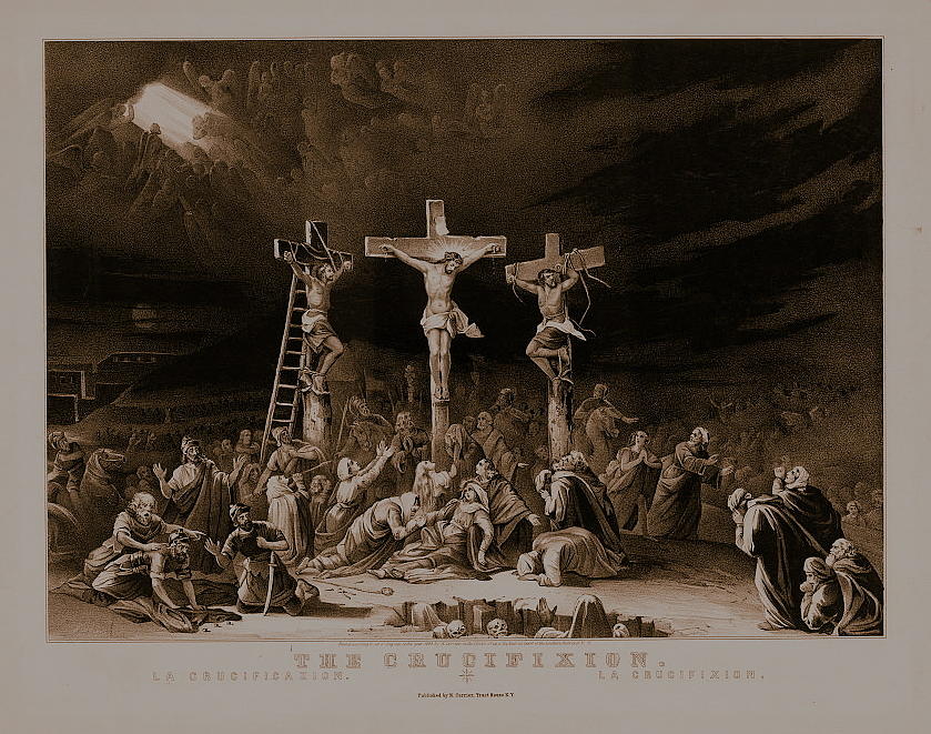 Easter Digital Art - The Crucifixion / La Crucificazion / La Crucifixion  by N Currier the Firm
