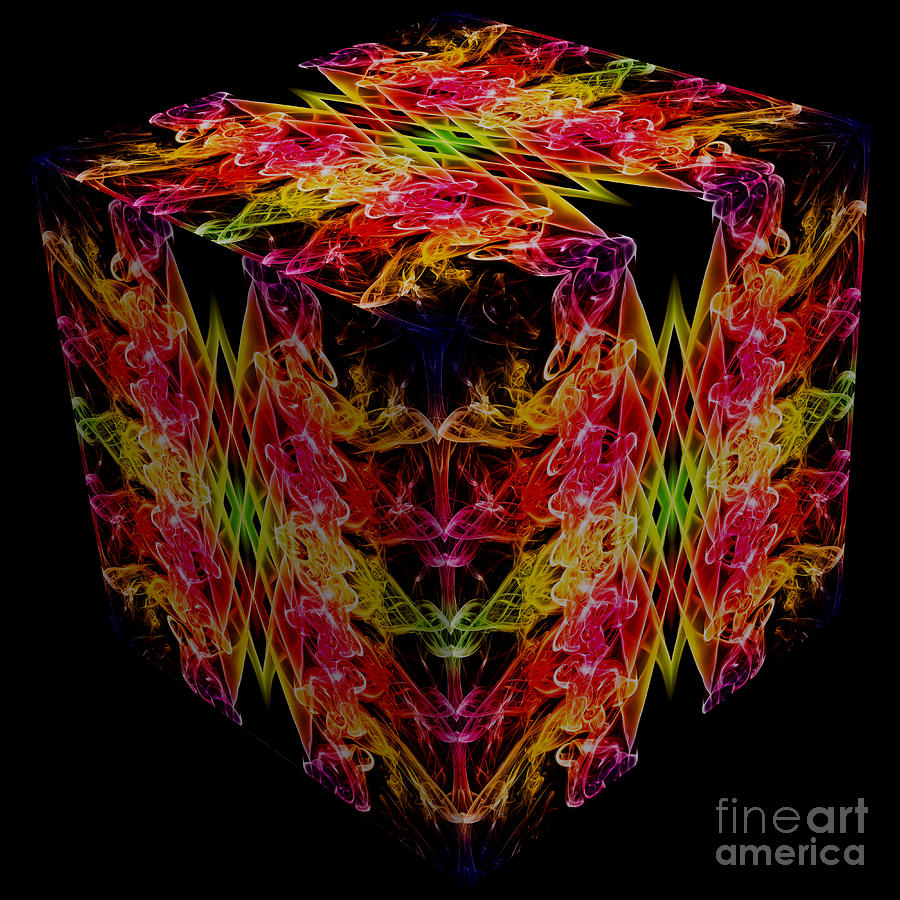 Pattern Photograph - The Cube 1 by Steve Purnell