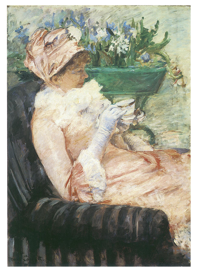 Impressionism Painting - The Cup of Tea by Mary Cassatt