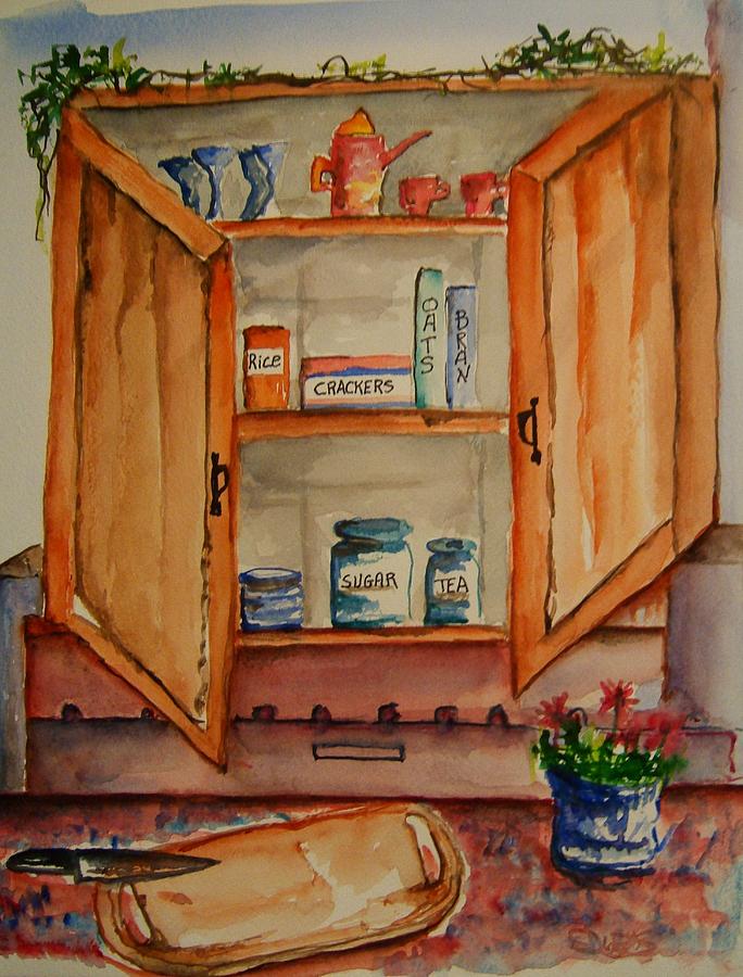 The Cupboard Painting by Elaine Duras