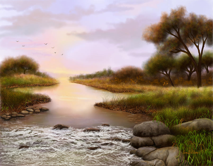 The Current River Painting by Sena Wilson