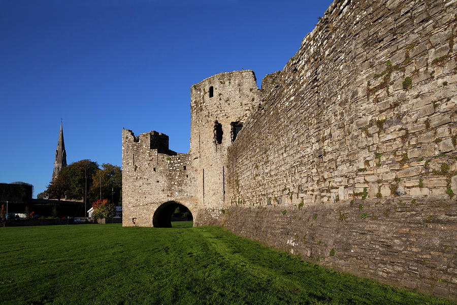 Castle Photograph - The Curtain Walls Of Trim Castle by Panoramic Images