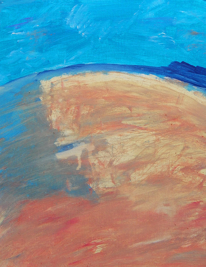 The Curve of the Beach Painting by Lenore Senior