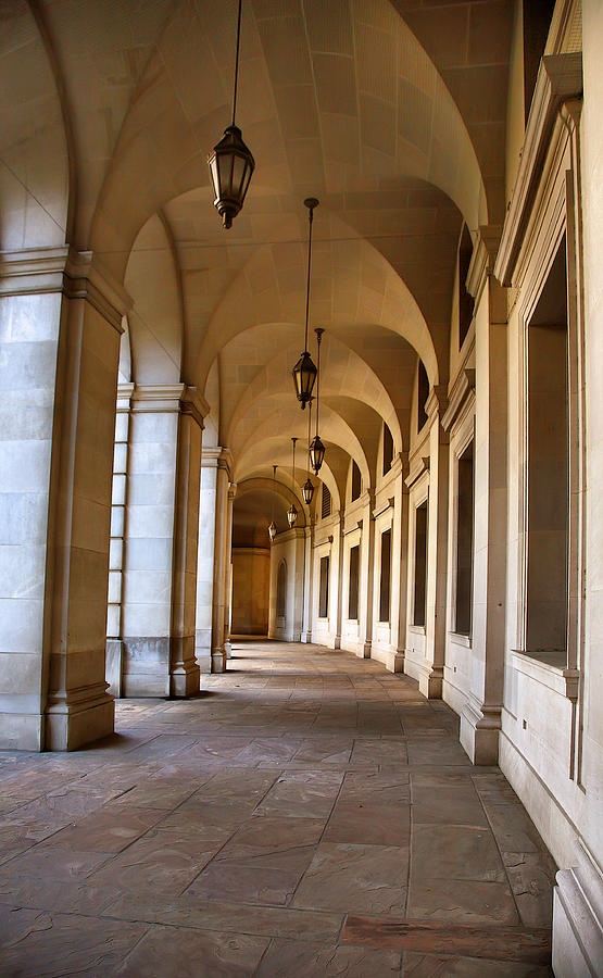 The Curved Colonnade Photograph by Steven Ainsworth