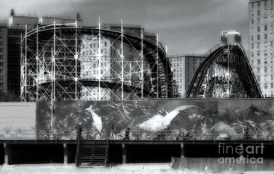 Black And White Photograph - The Cyclone by Jeff Breiman