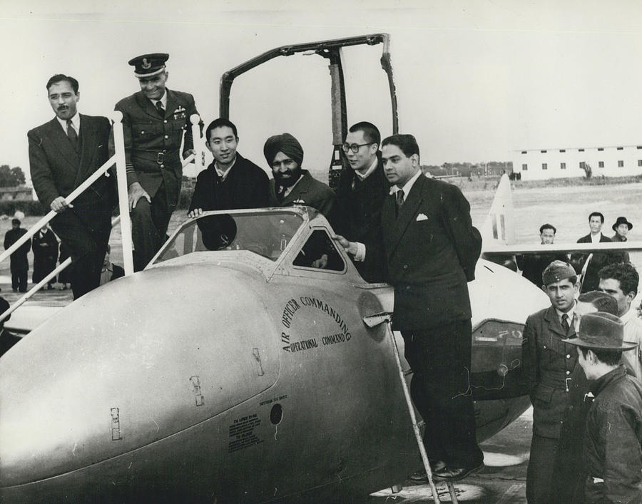 The Dalai And Panchen Lana Visit Air Force Station New Delhi The Dalai And Panchen Lana Visit Air Force Station New Delhi