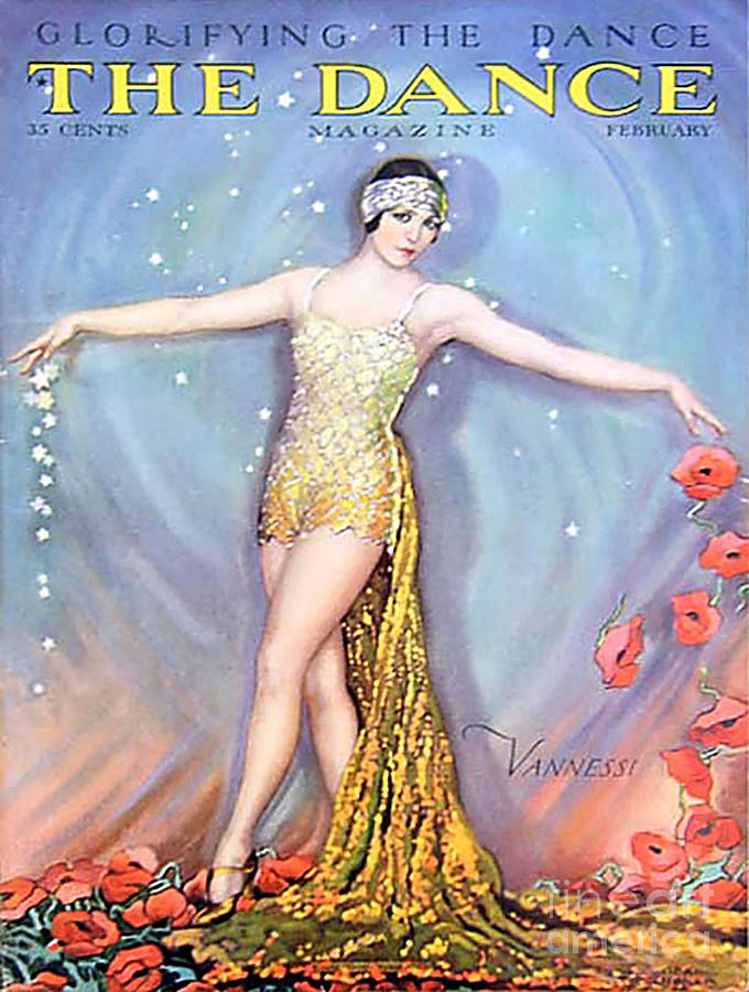 Celebrity Drawing - The Dance 1928 1920s Usa Vannessi by The Advertising Archives
