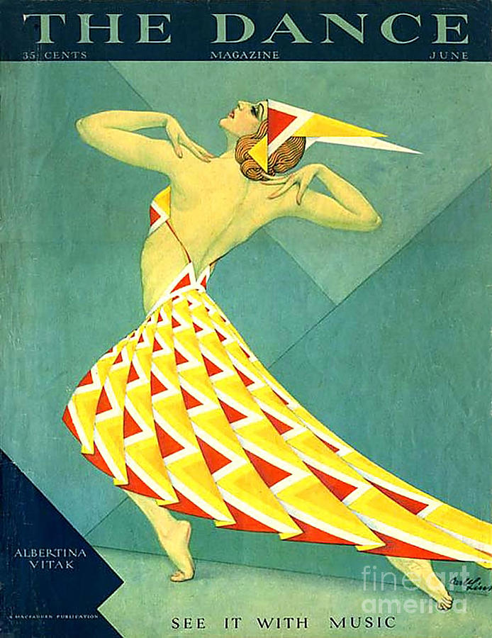 Celebrity Drawing - The Dance 1929 1920s Usa Albertina by The Advertising Archives