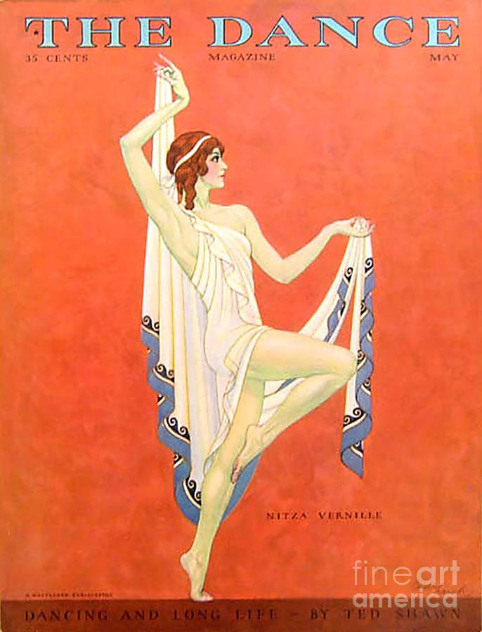 Celebrity Drawing - The Dance 1929 1920s Usa Nitza Vernille by The Advertising Archives