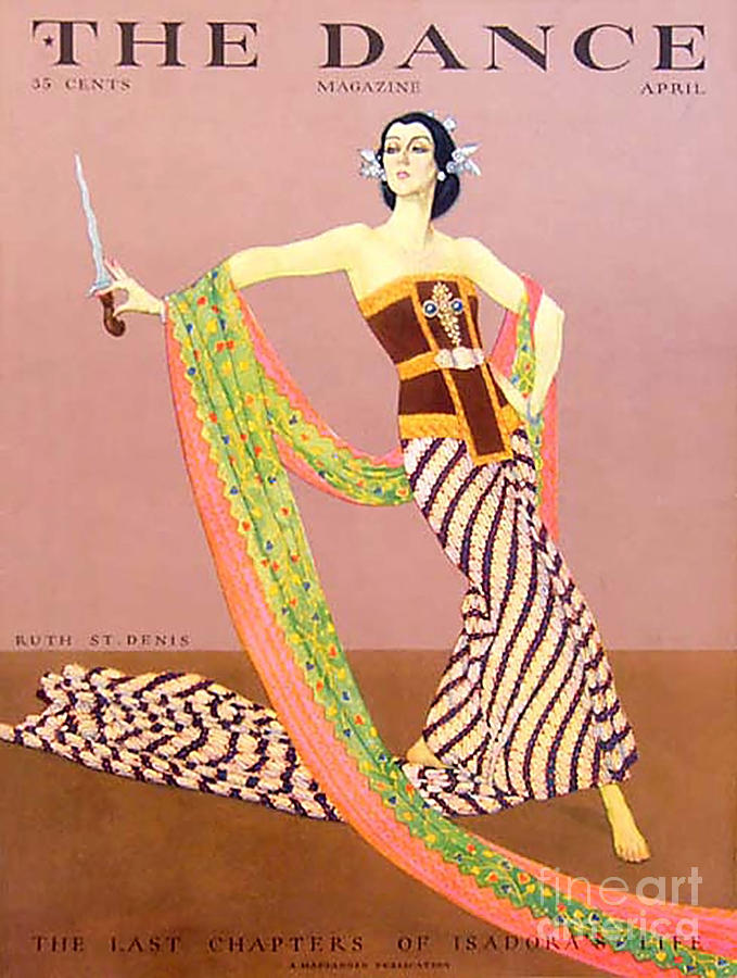 Celebrity Drawing - The Dance 1929 1920s Usa Ruth St Denis by The Advertising Archives