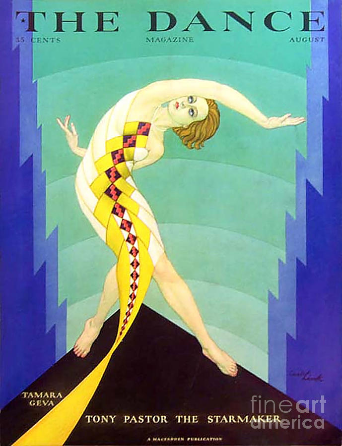 Celebrity Drawing - The Dance 1929 1920s Usa Tamara Geva by The Advertising Archives
