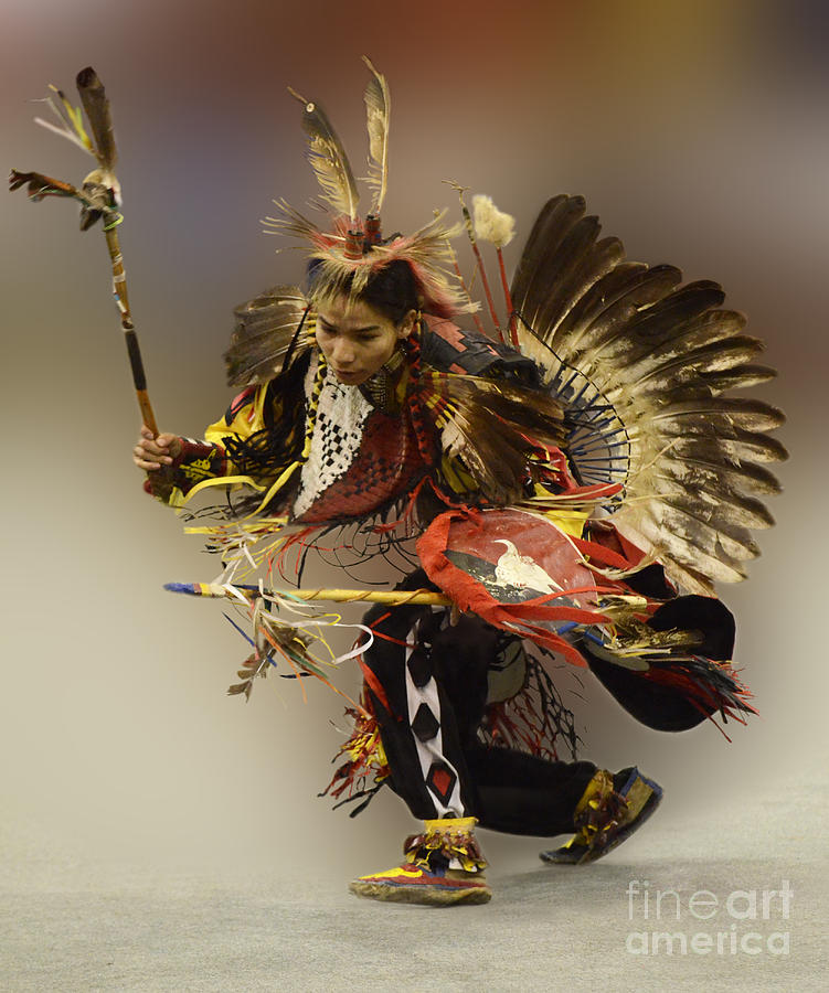 Feather Photograph - Pow Wow The Dance by Bob Christopher