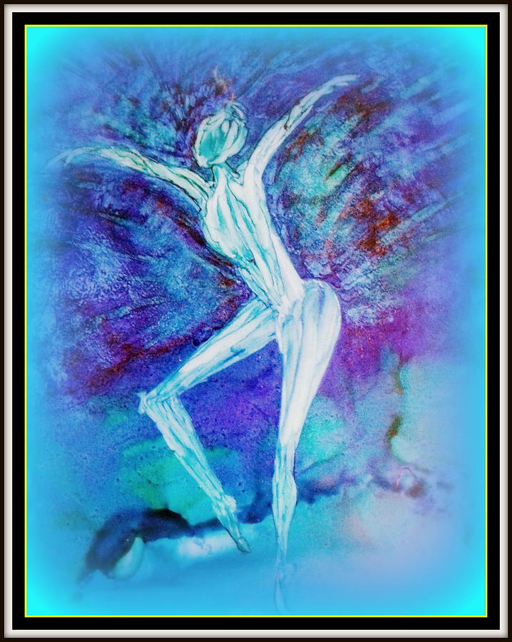 The Dance In Blue Painting by Kelly Dallas