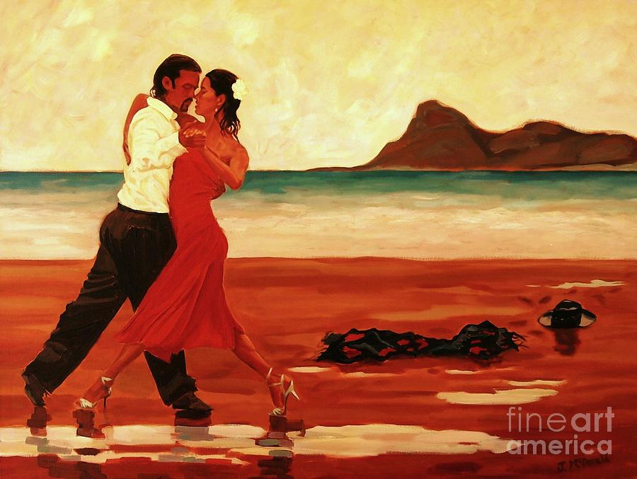 The Dance of Passion Painting by Janet McDonald