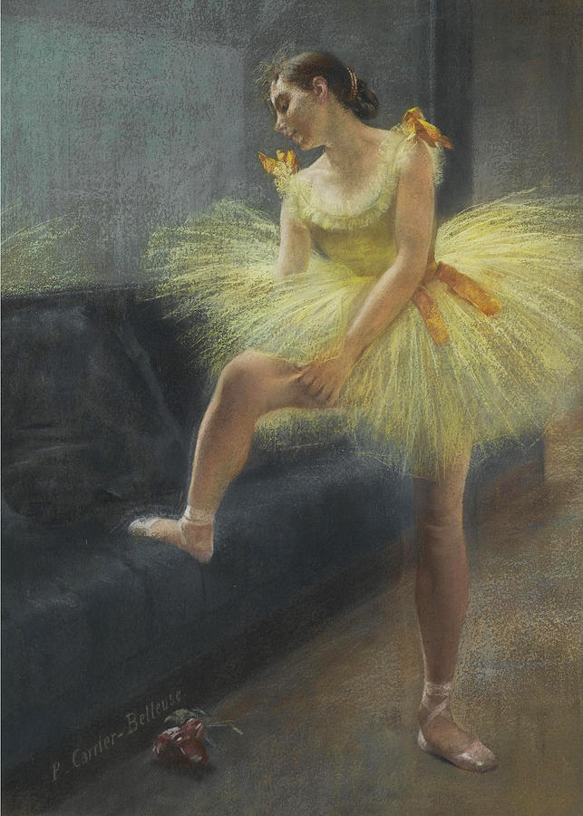 The Dancer Painting - The Dancer by Pierre Carrier-Belleuse