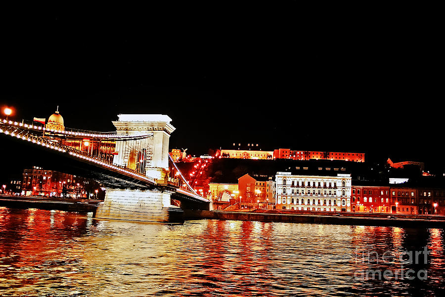 The Danube and Budapest Photograph by Elvis Vaughn